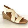 Barbra - The Raffia Elastic Espadrille Sandal in Natural