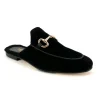 Bitfur - The Loafer Mule with Bit in Black Suede