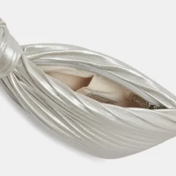 The Accordion Wristlet in Silver