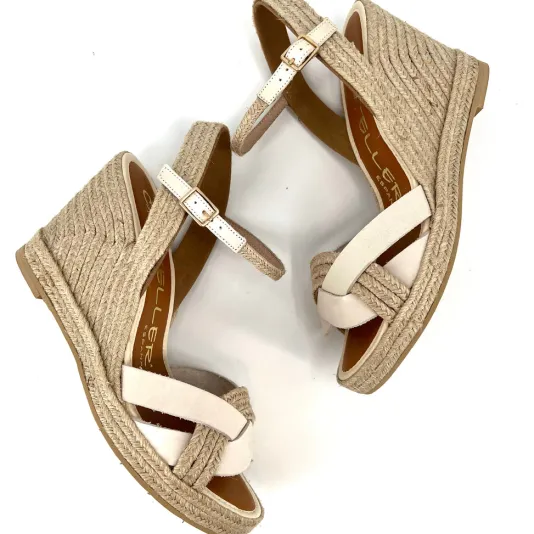 The Braided Espadrille in Off White