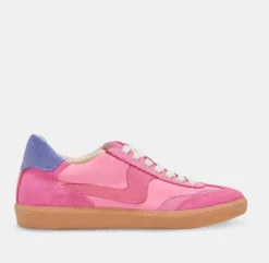 The Gum Sole Court Lace Sneaker in Pink