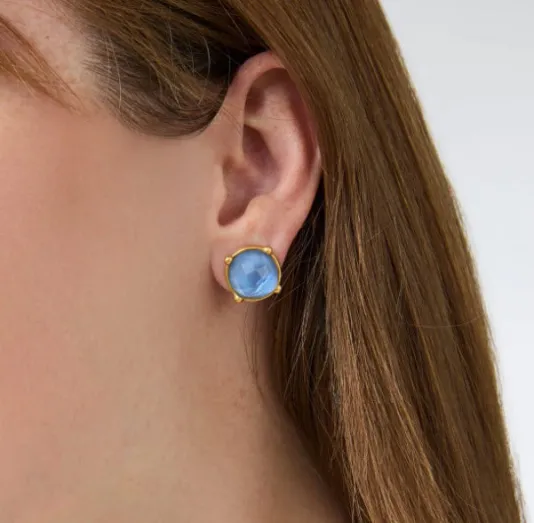 The Honey Stud in Capri Blue