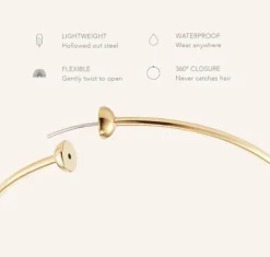 The Icon Hoop in Gold