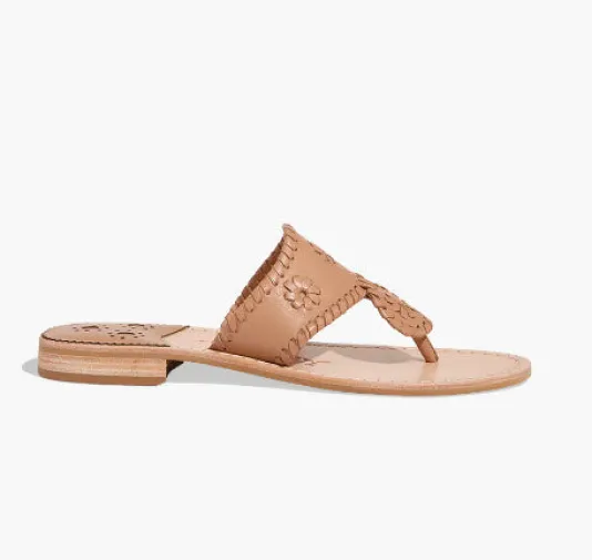 The Jacks Flat Sandal in Toast