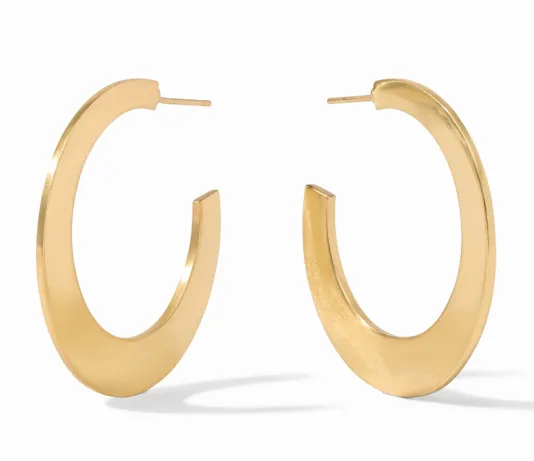 The Large Luna Hoops in Gold