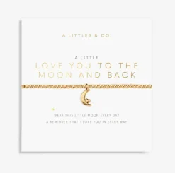 The Love You To The Moon and Back Bracelet in Gold