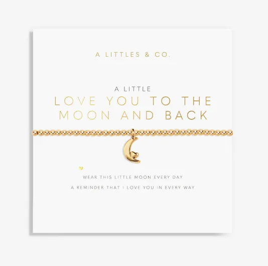 The Love You To The Moon and Back Bracelet in Gold