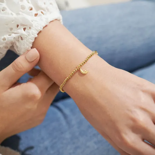 The Love You To The Moon and Back Bracelet in Gold