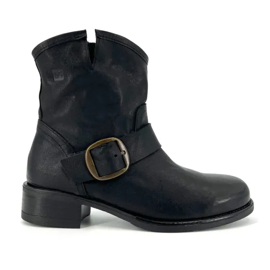 The Moto Bootie in Black