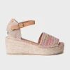The Platform Espadrille Sandal in Multi