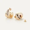 The Puff Drop Earring in Gold