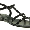 The Pyramid Stud Sandal in Black