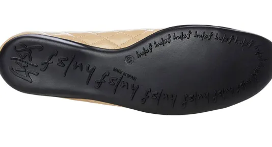The Quilted Cap Toe Ballet in Beige Black