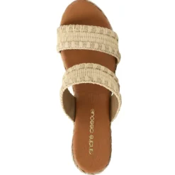 The Raffia 2 Band Espadrille in Sand