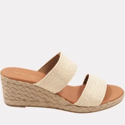 The Raffia Elastic 2 Band Espadrille in Natural