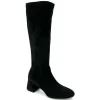The Tall Stretch Knee Boot In Black