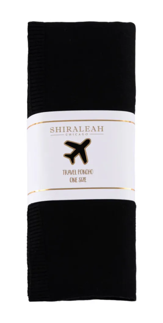 The Travel Poncho in Black