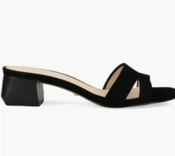 The Tubular Slide Sandal in Black