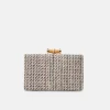 The Tweed Clutch in Black Multi