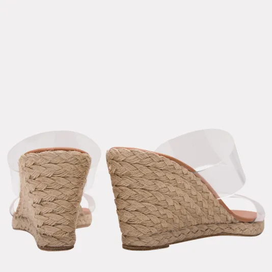 The Vinyl Espadrille in Clear