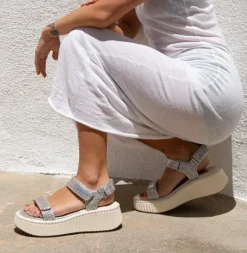 The Whipstitch Sport Sandal in Silver